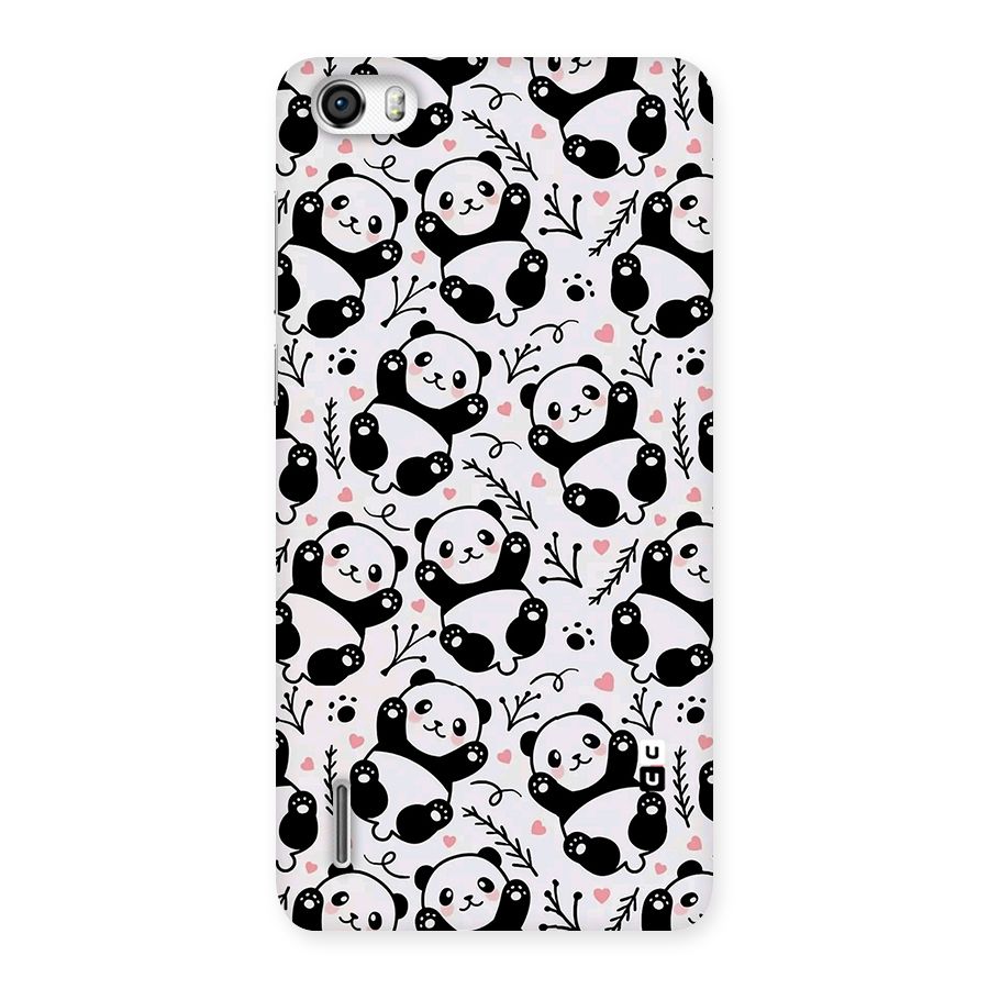 Cute Adorable Panda Pattern Back Case for Honor 6