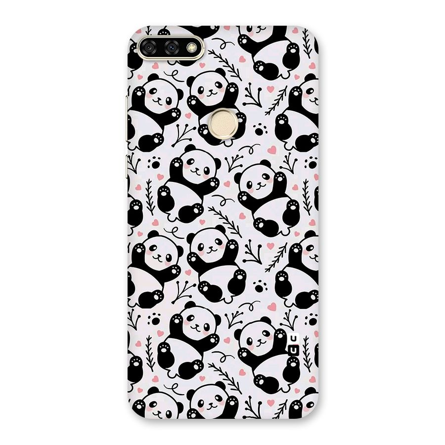Cute Adorable Panda Pattern Back Case for Honor 7A