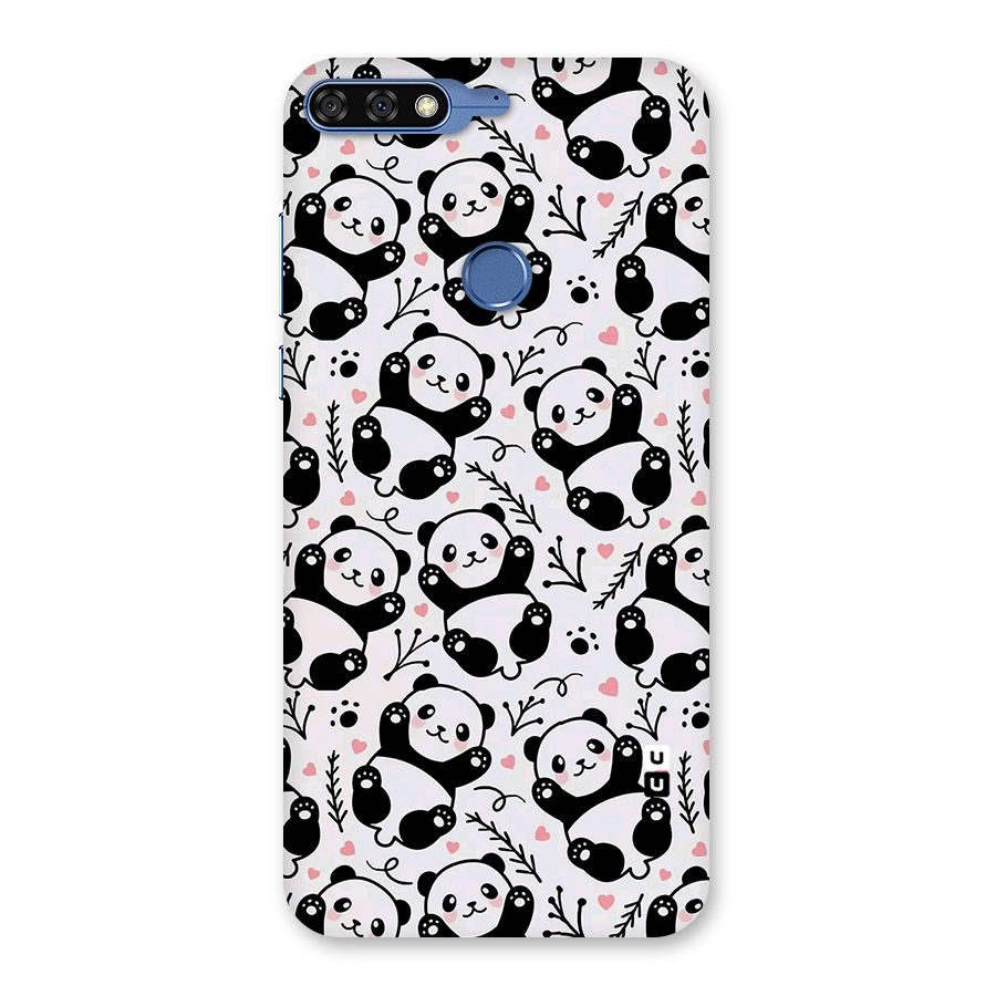 Cute Adorable Panda Pattern Back Case for Honor 7C