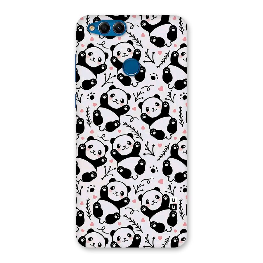 Cute Adorable Panda Pattern Back Case for Honor 7X
