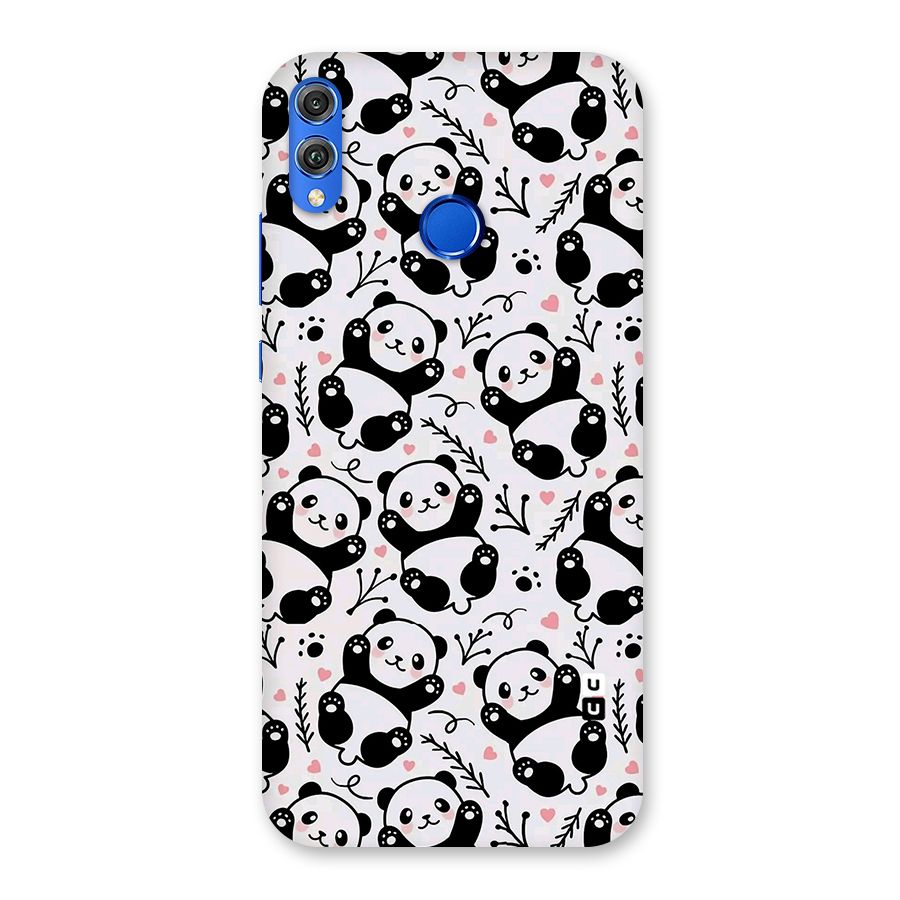 Cute Adorable Panda Pattern Back Case for Honor 8X
