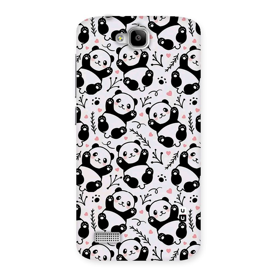 Cute Adorable Panda Pattern Back Case for Honor Holly
