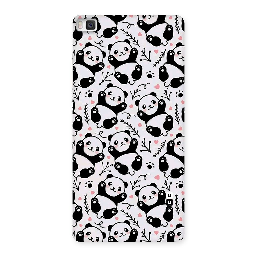 Cute Adorable Panda Pattern Back Case for Huawei P8