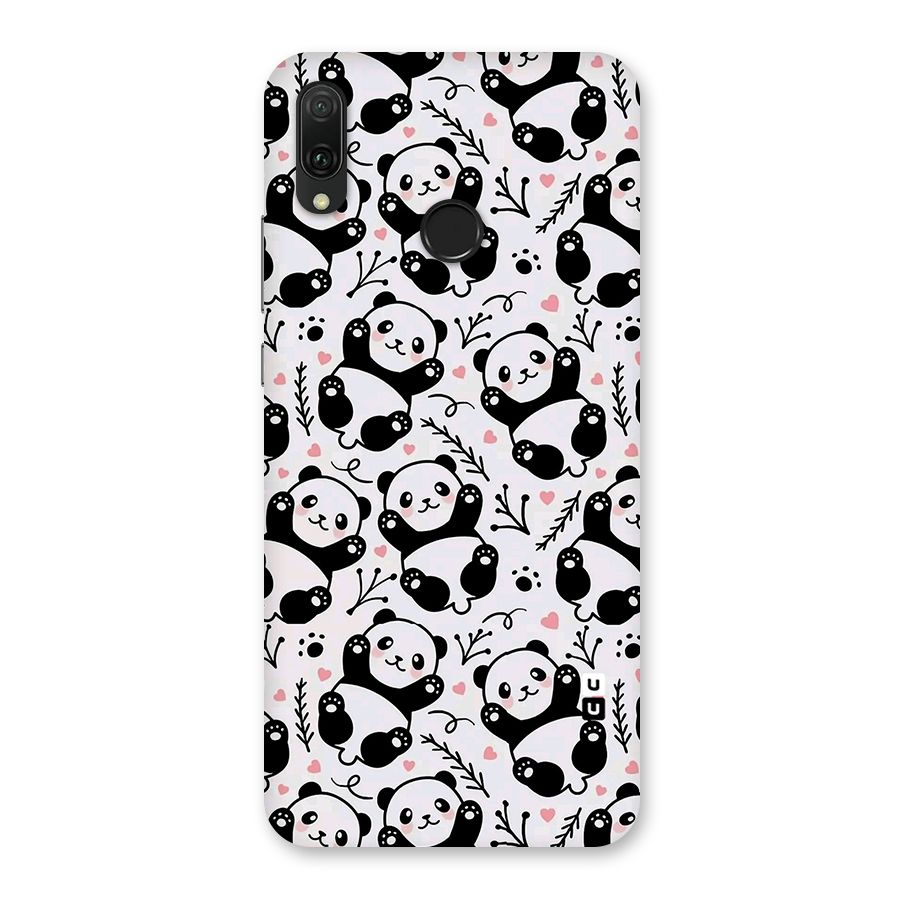 Cute Adorable Panda Pattern Back Case for Huawei Y9 (2019)