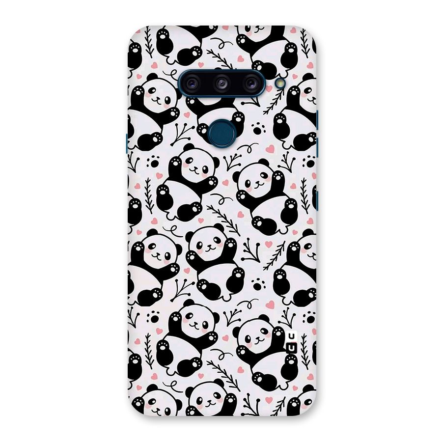 Cute Adorable Panda Pattern Back Case for LG  V40 ThinQ