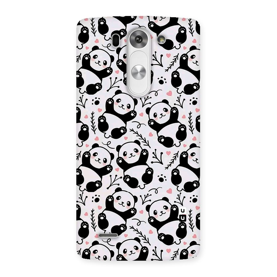 Cute Adorable Panda Pattern Back Case for LG G3 Beat