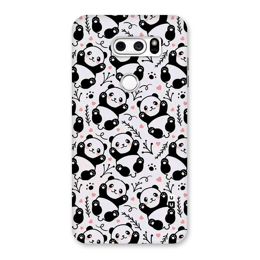 Cute Adorable Panda Pattern Back Case for LG V30