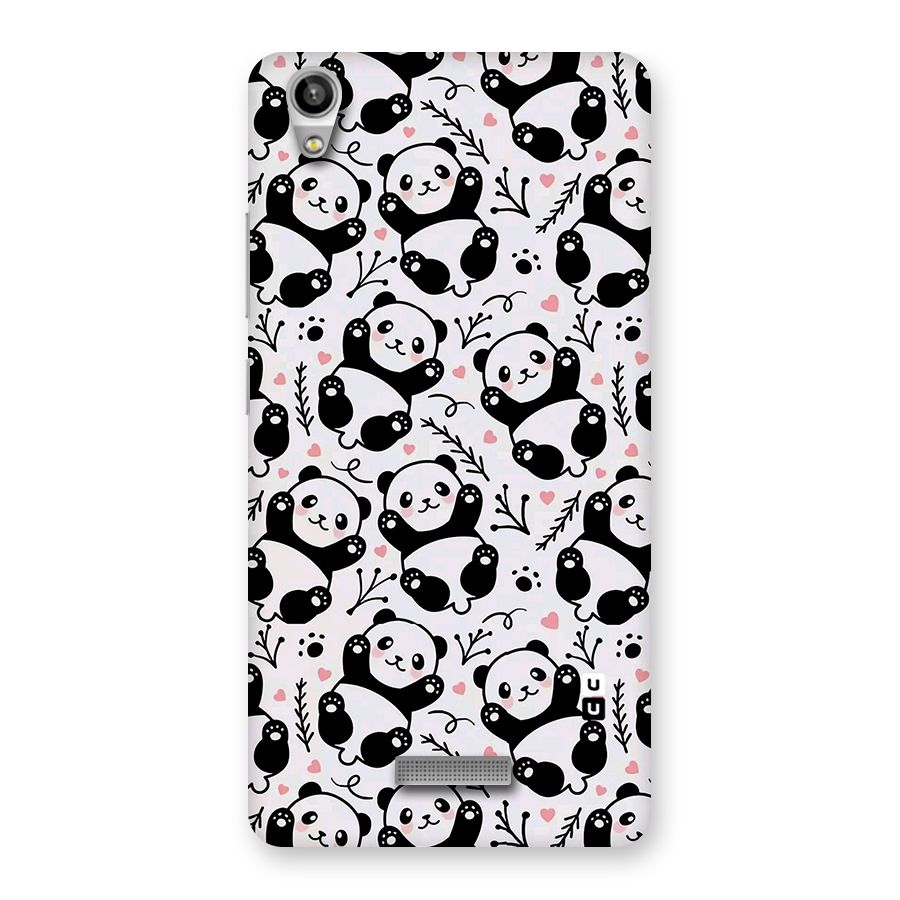 Cute Adorable Panda Pattern Back Case for Lava-Pixel-V1
