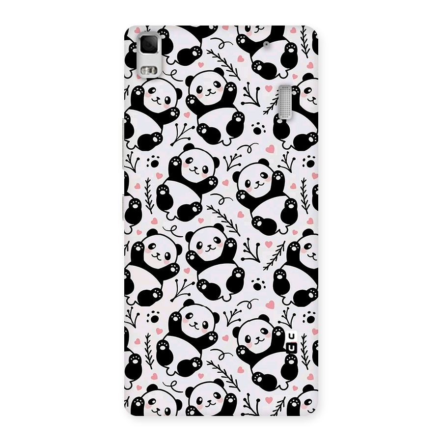 Cute Adorable Panda Pattern Back Case for Lenovo A7000