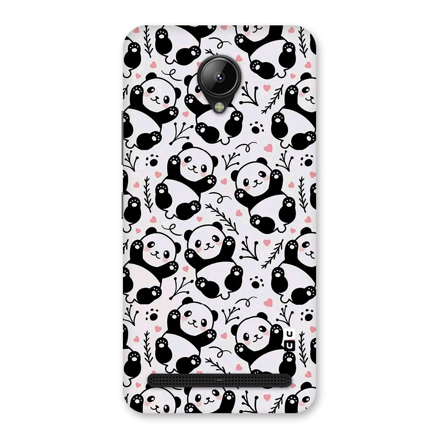 Cute Adorable Panda Pattern Back Case for Lenovo C2