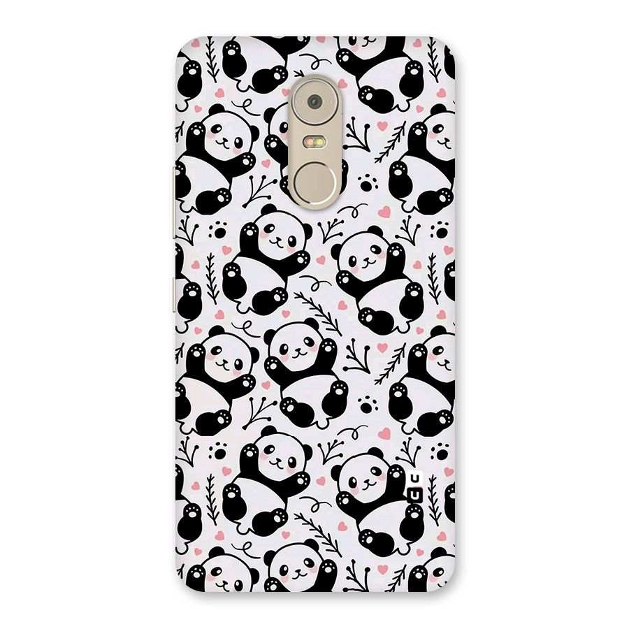 Cute Adorable Panda Pattern Back Case for Lenovo K6 Note
