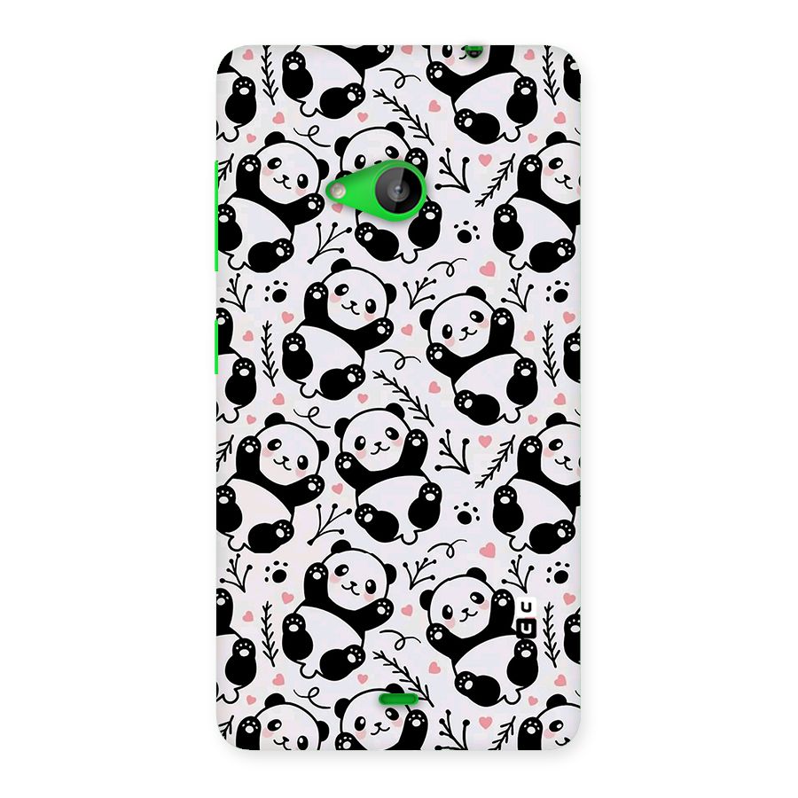 Cute Adorable Panda Pattern Back Case for Lumia 535