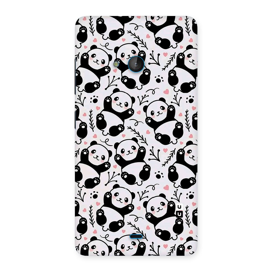 Cute Adorable Panda Pattern Back Case for Lumia 540