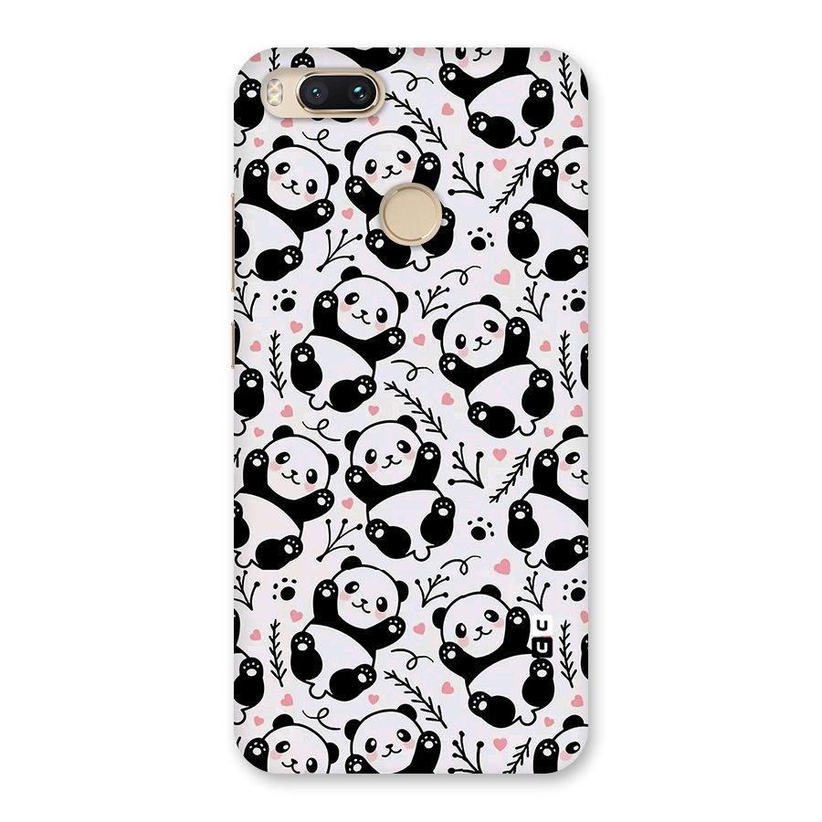 Cute Adorable Panda Pattern Back Case for Mi A1
