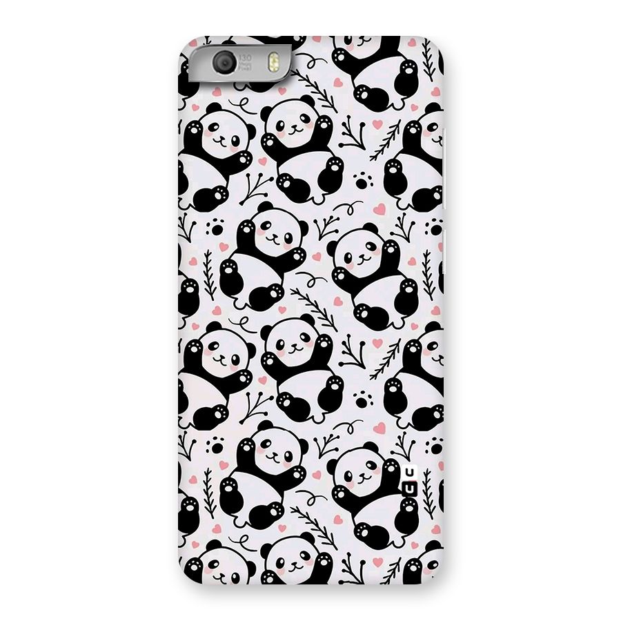 Cute Adorable Panda Pattern Back Case for Micromax Canvas Knight 2
