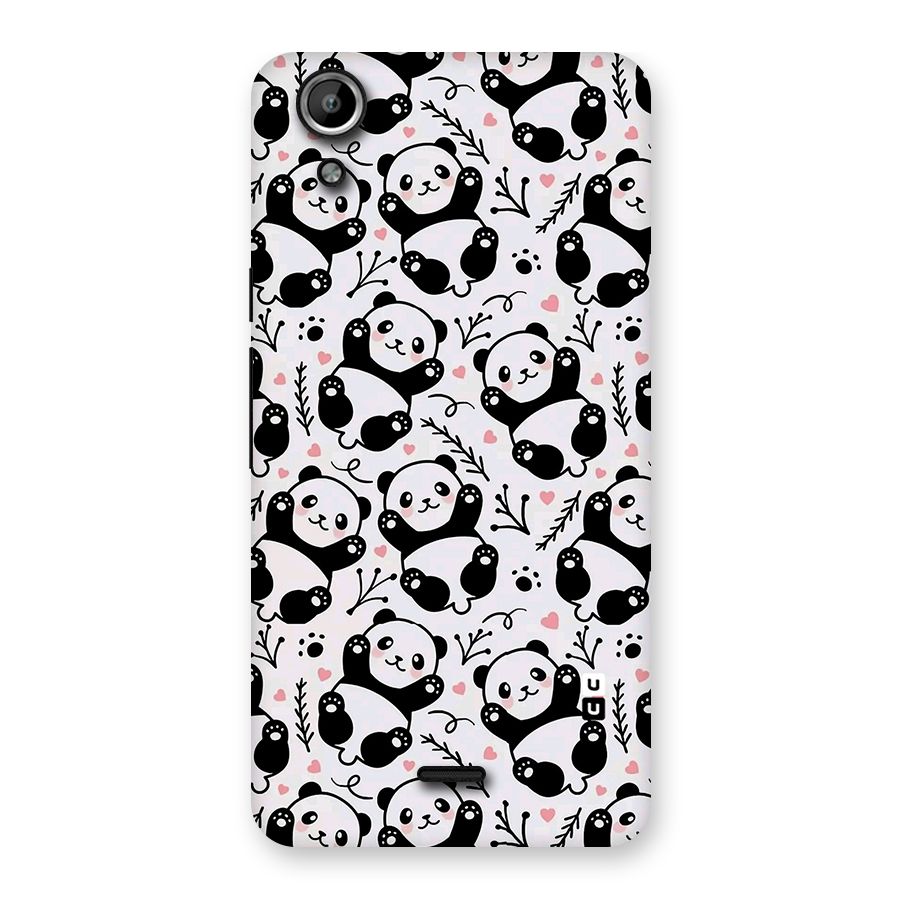Cute Adorable Panda Pattern Back Case for Micromax Canvas Selfie Lens Q345
