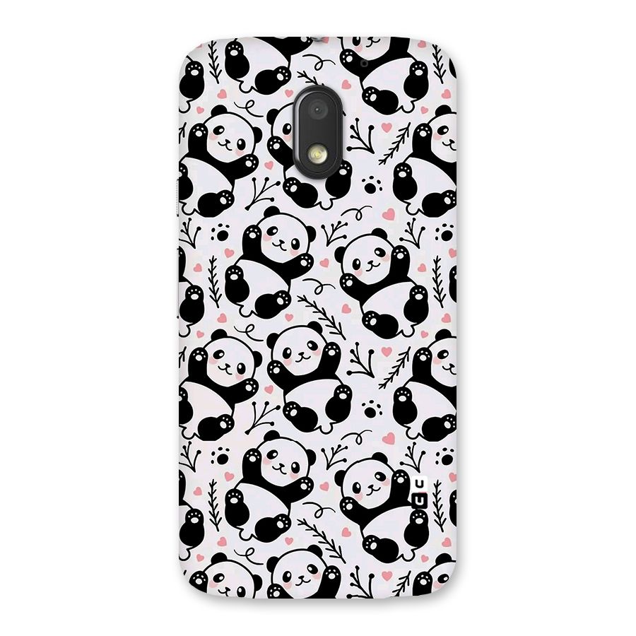 Cute Adorable Panda Pattern Back Case for Moto E3 Power