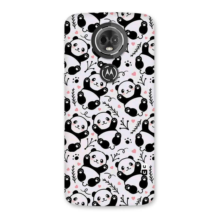 Cute Adorable Panda Pattern Back Case for Moto E5 Plus