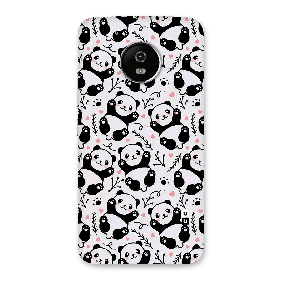 Cute Adorable Panda Pattern Back Case for Moto G5