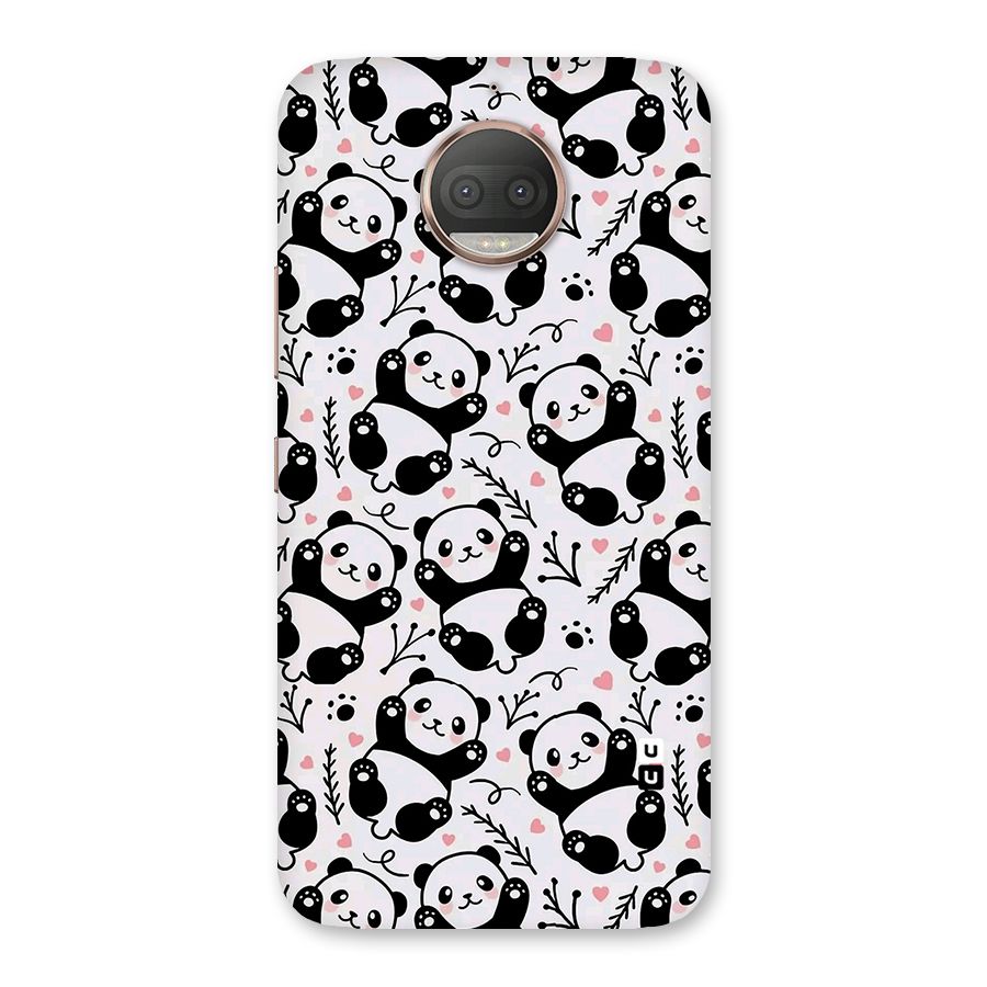 Cute Adorable Panda Pattern Back Case for Moto G5s Plus