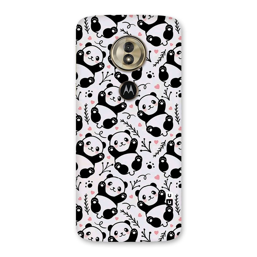 Cute Adorable Panda Pattern Back Case for Moto G6 Play