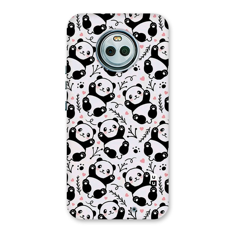 Cute Adorable Panda Pattern Back Case for Moto X4