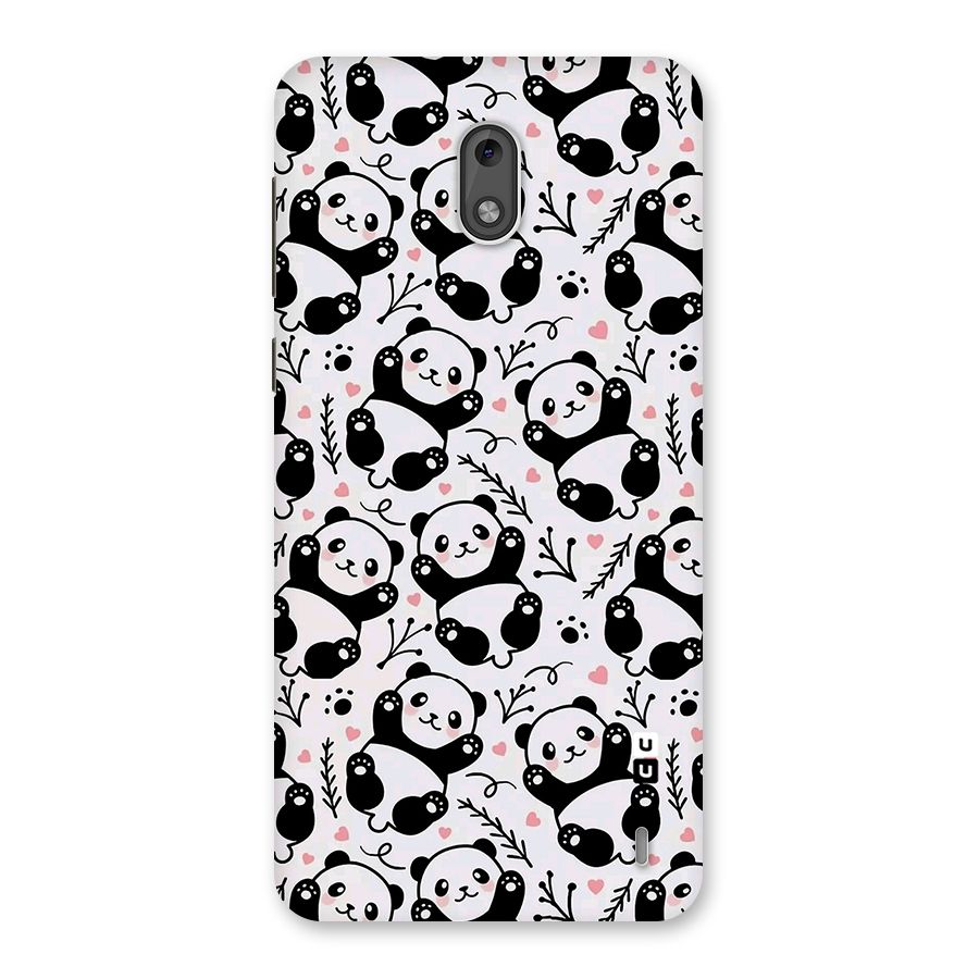 Cute Adorable Panda Pattern Back Case for Nokia 2