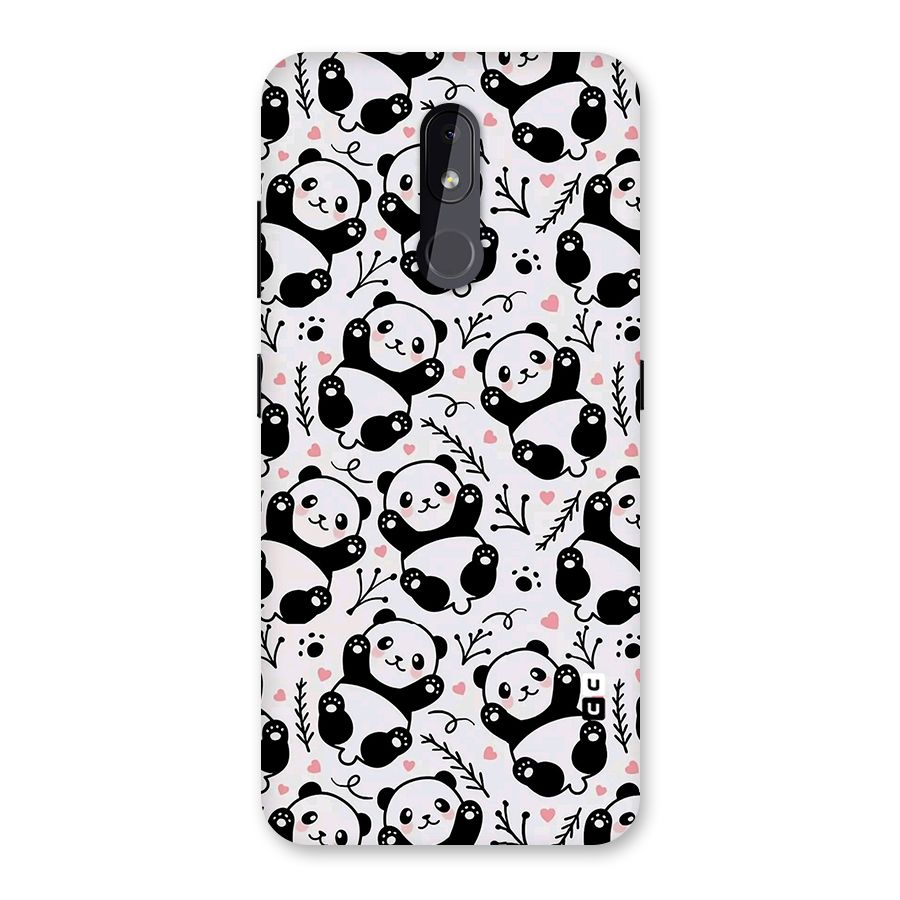 Cute Adorable Panda Pattern Back Case for Nokia 3.2