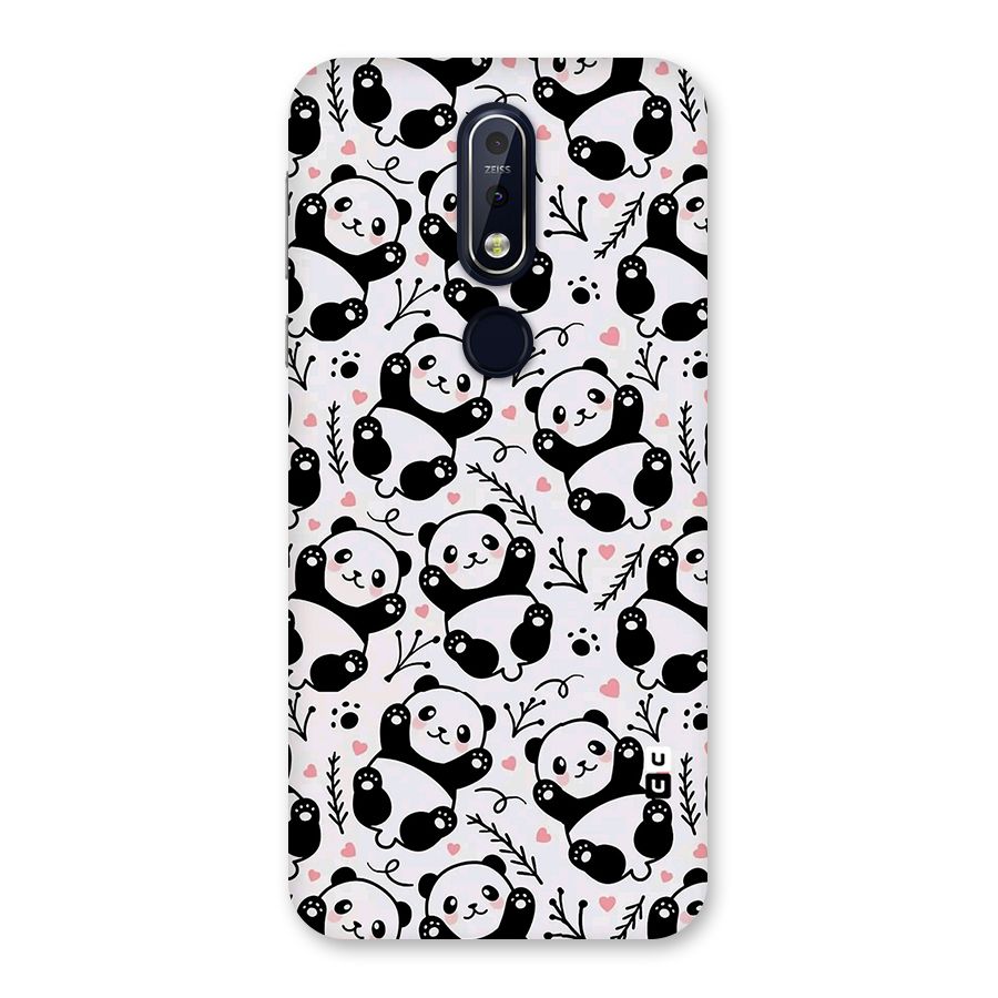 Cute Adorable Panda Pattern Back Case for Nokia 7.1