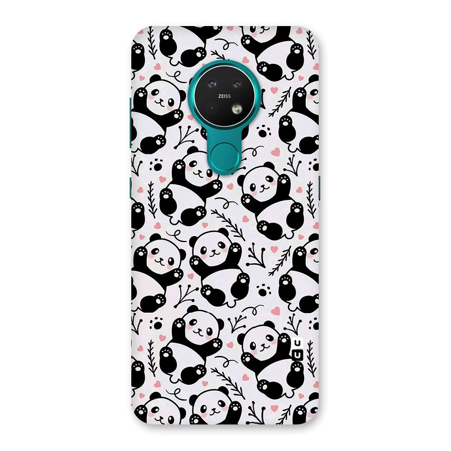 Cute Adorable Panda Pattern Back Case for Nokia 7.2
