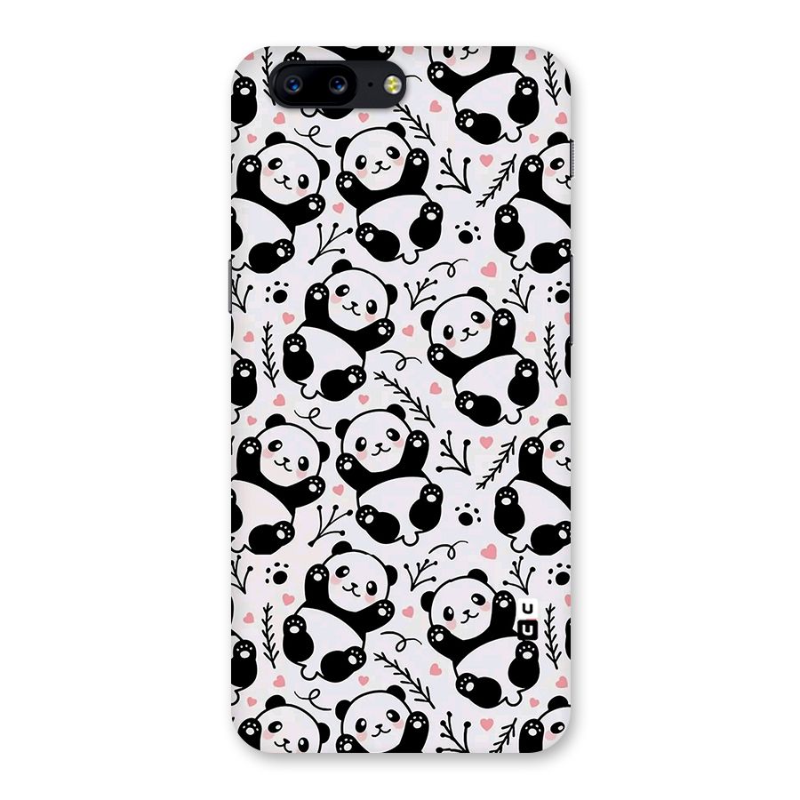 Cute Adorable Panda Pattern Back Case for OnePlus 5