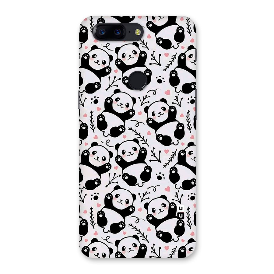 Cute Adorable Panda Pattern Back Case for OnePlus 5T