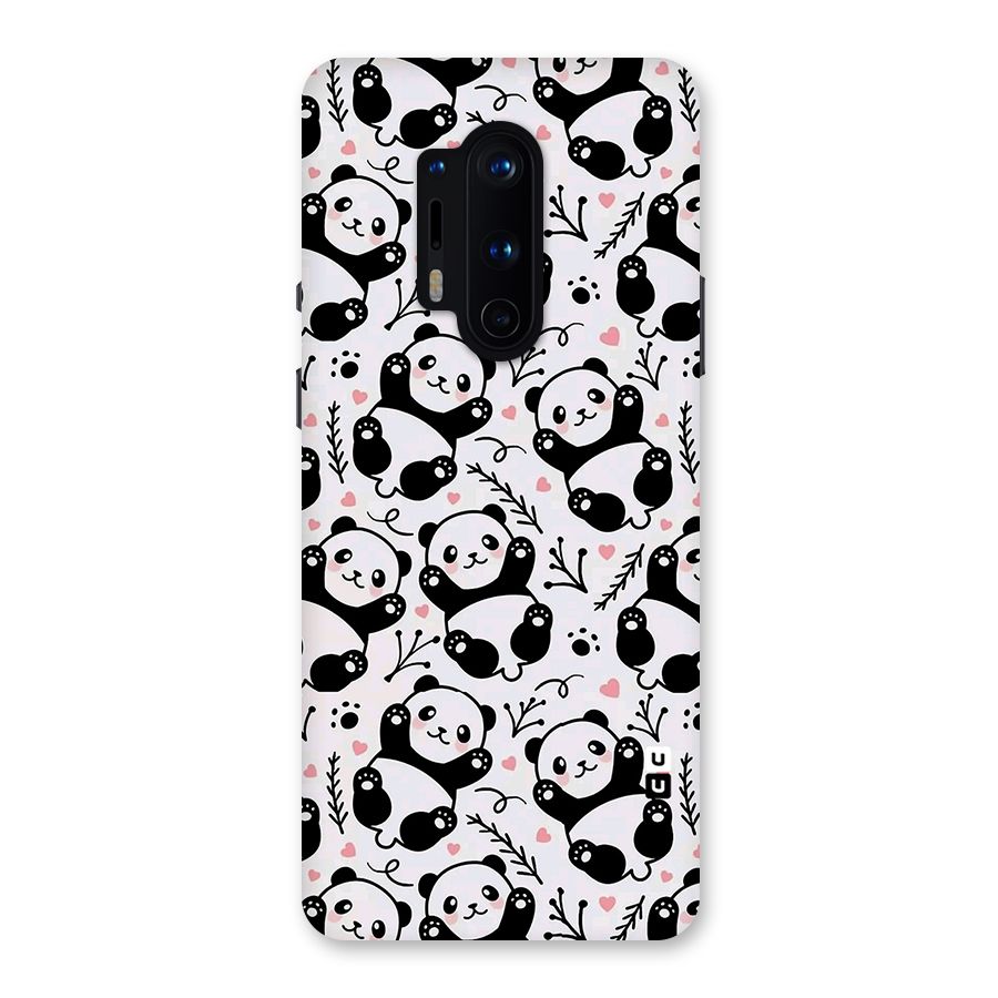 Cute Adorable Panda Pattern Back Case for OnePlus 8 Pro