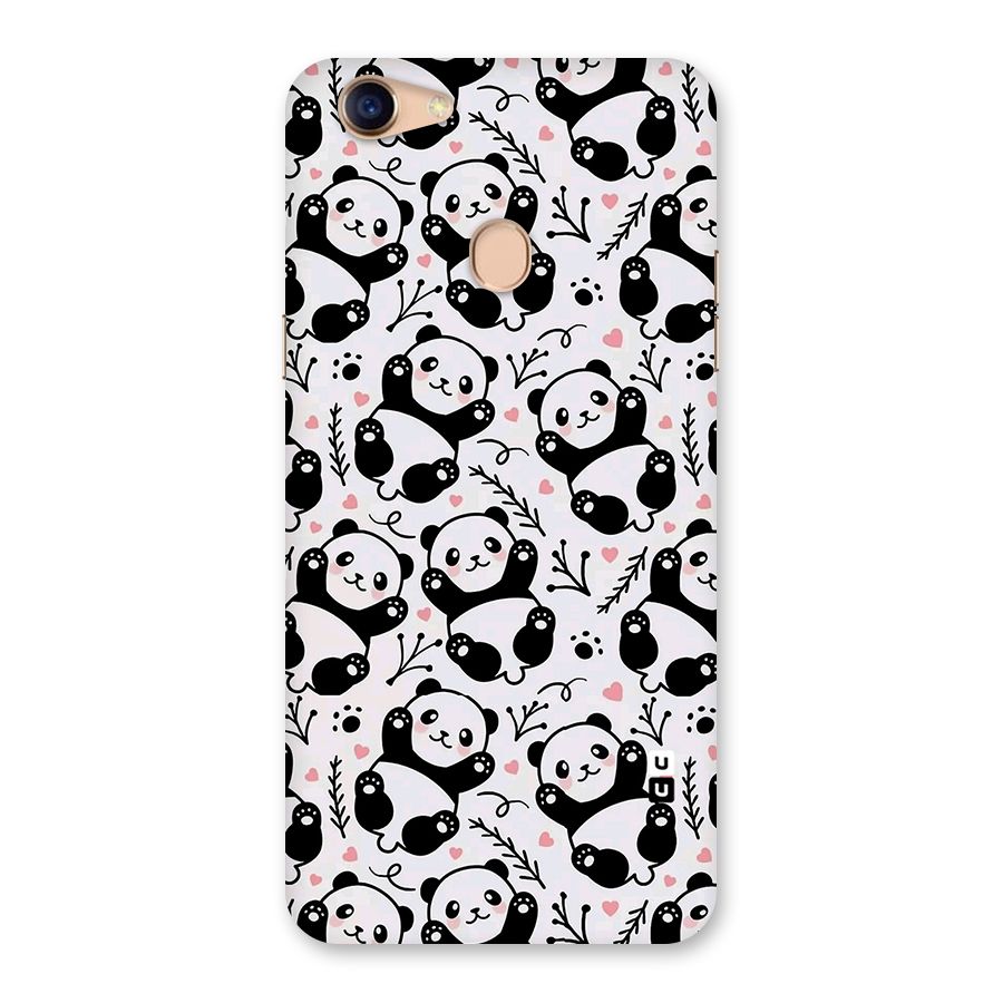 Cute Adorable Panda Pattern Back Case for Oppo F5 Youth