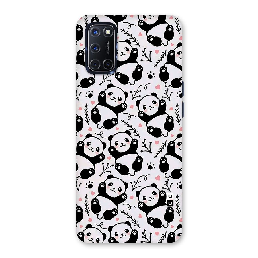 Cute Adorable Panda Pattern Back Case for Oppo A52