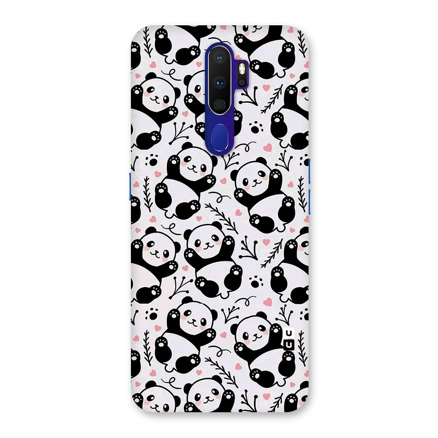 Cute Adorable Panda Pattern Back Case for Oppo A9 (2020)