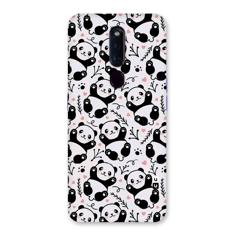 Cute Adorable Panda Pattern Back Case for Oppo F11 Pro