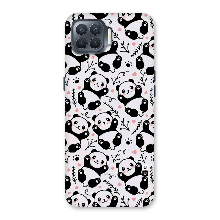 Cute Adorable Panda Pattern Back Case for Oppo F17 Pro