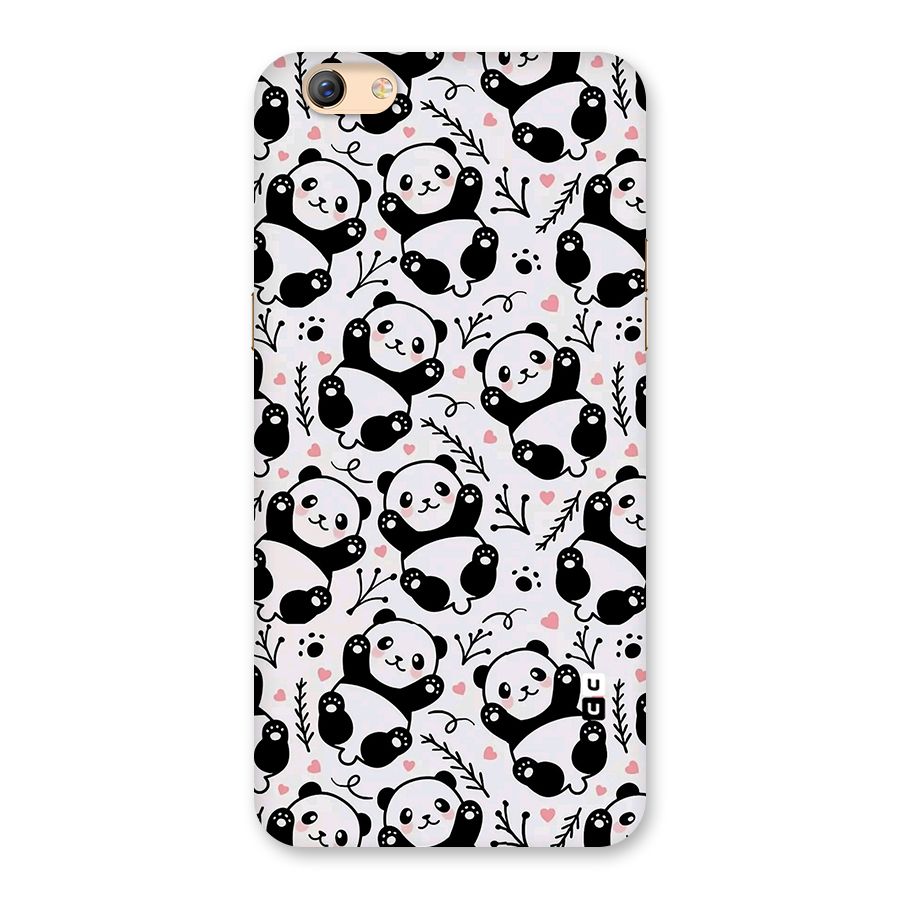 Cute Adorable Panda Pattern Back Case for Oppo F3 Plus