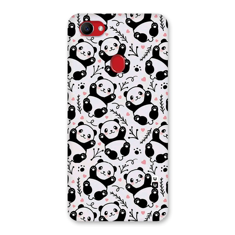 Cute Adorable Panda Pattern Back Case for Oppo F7