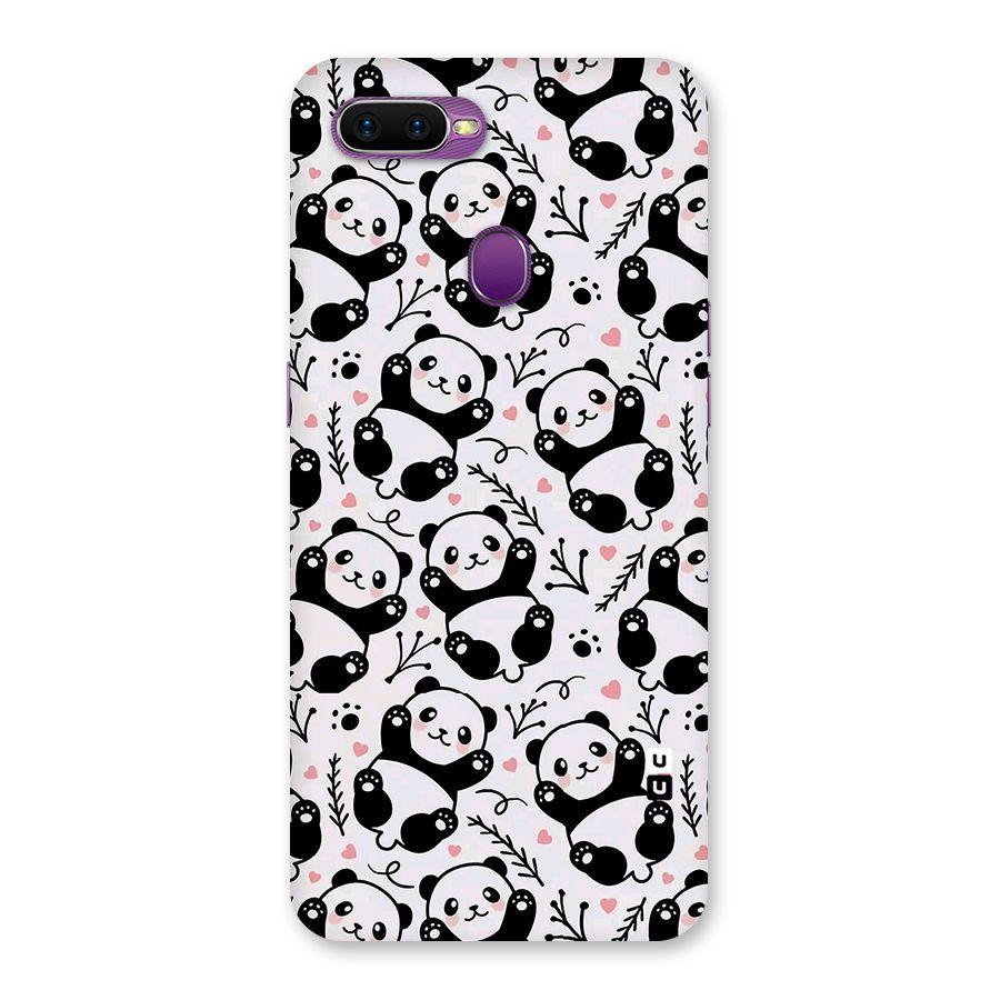 Cute Adorable Panda Pattern Back Case for Oppo F9