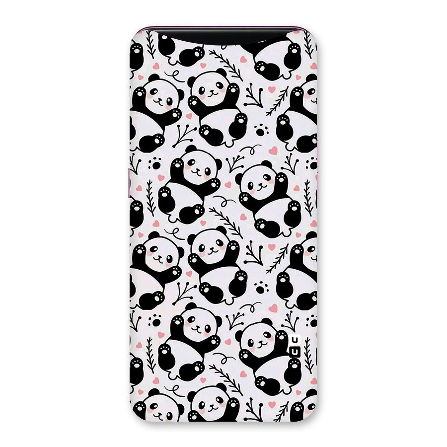 Cute Adorable Panda Pattern Back Case for Oppo Find X