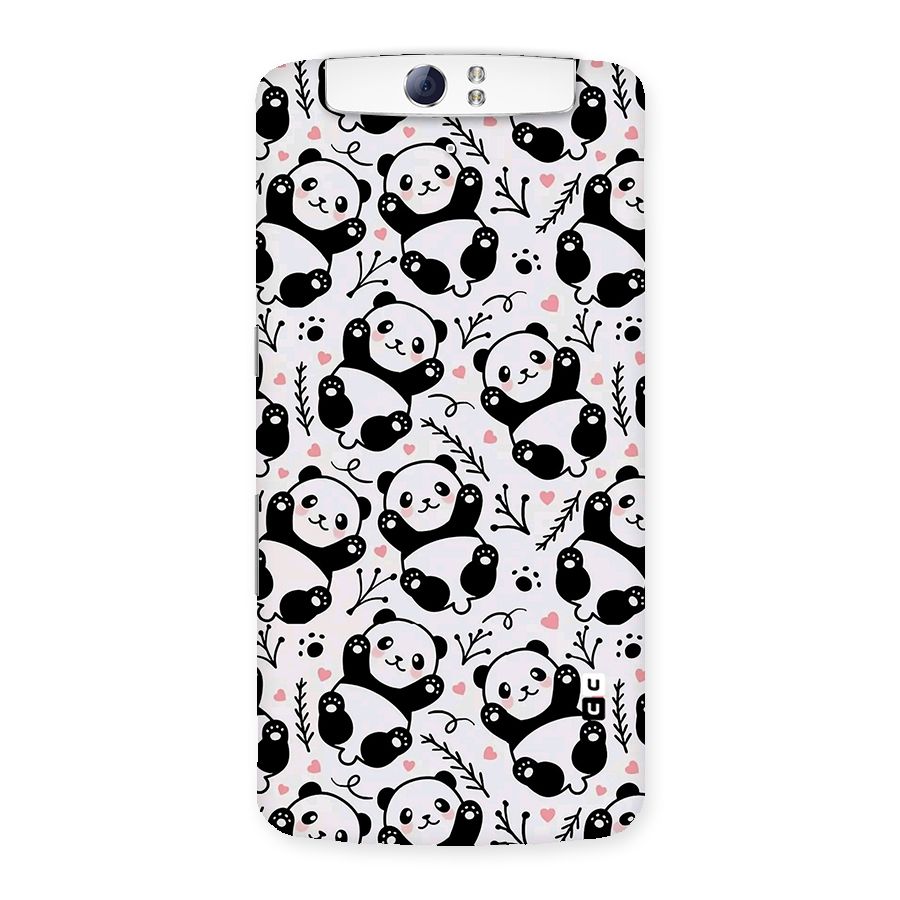 Cute Adorable Panda Pattern Back Case for Oppo N1