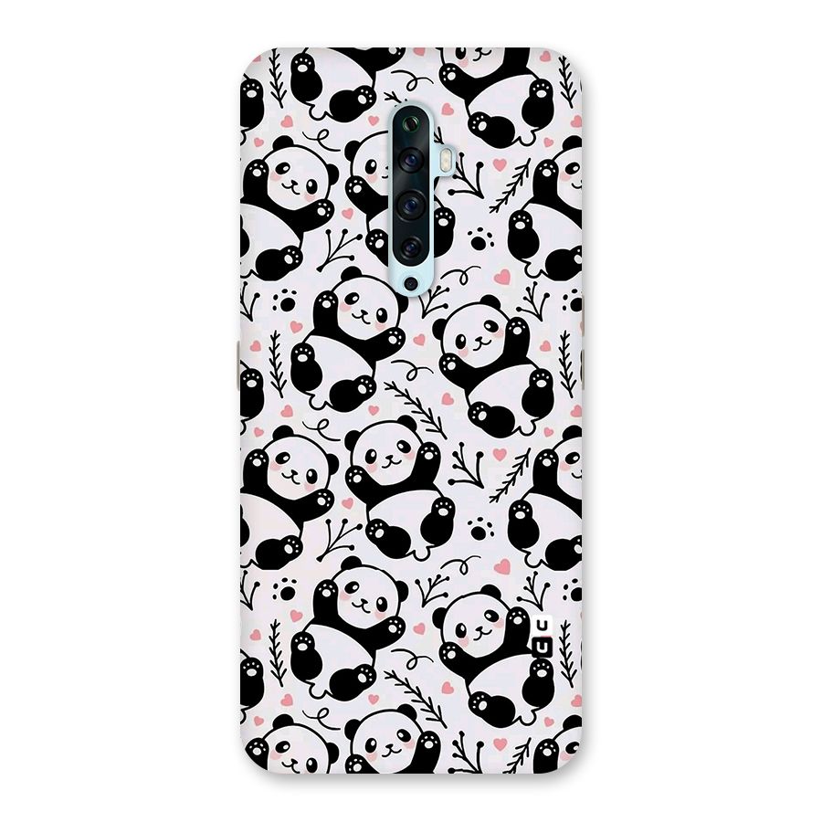 Cute Adorable Panda Pattern Back Case for Oppo Reno2 Z