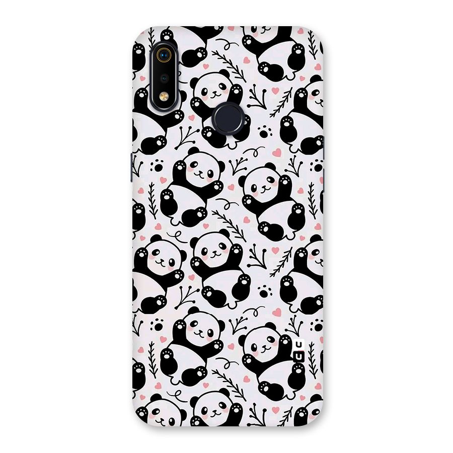 Cute Adorable Panda Pattern Back Case for Realme 3i