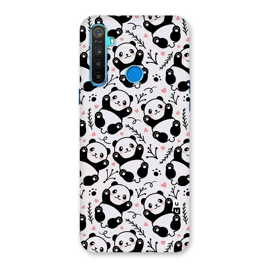 Cute Adorable Panda Pattern Back Case for Realme 5s