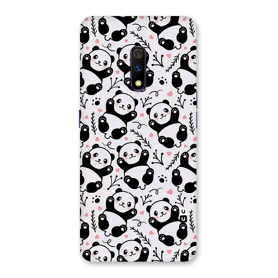 Cute Adorable Panda Pattern Back Case for Realme X