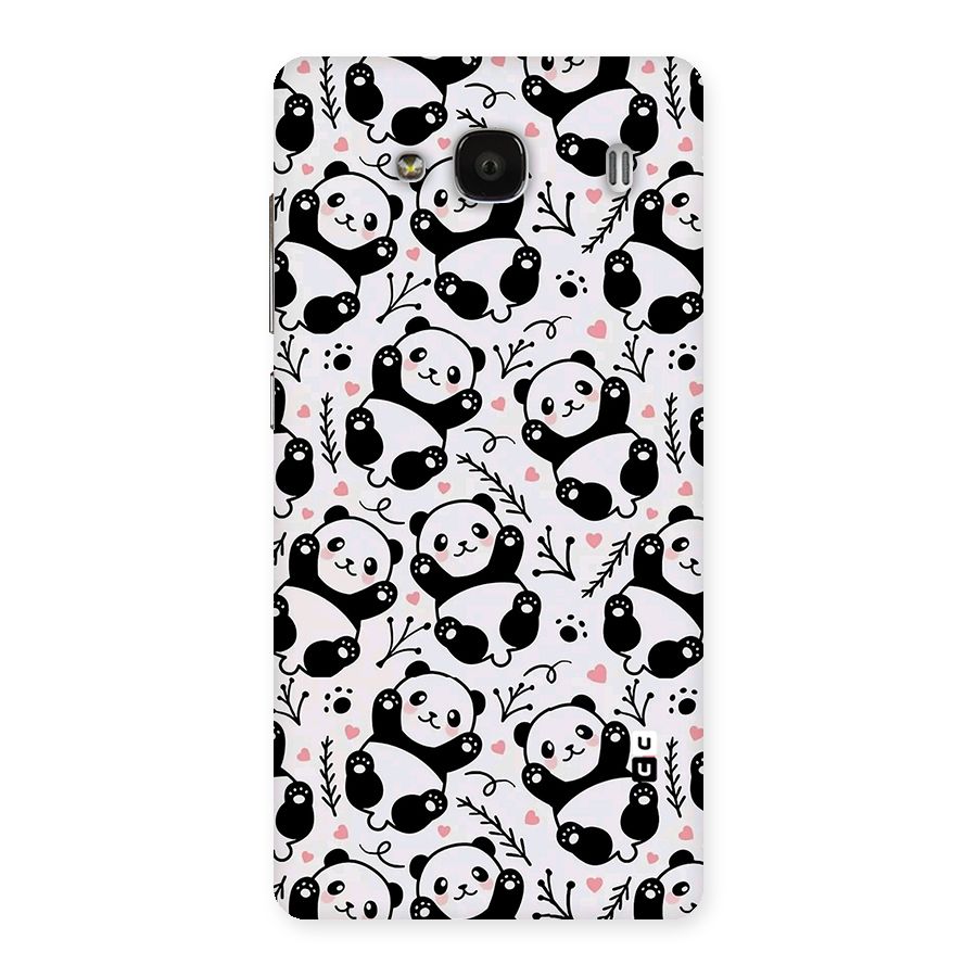 Cute Adorable Panda Pattern Back Case for Redmi 2 Prime