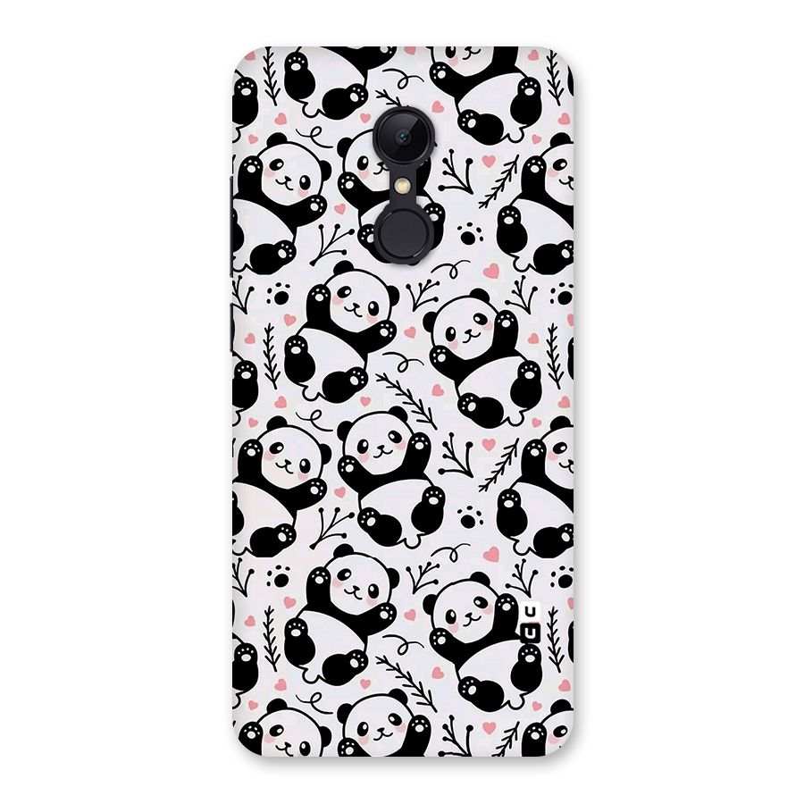 Cute Adorable Panda Pattern Back Case for Redmi 5