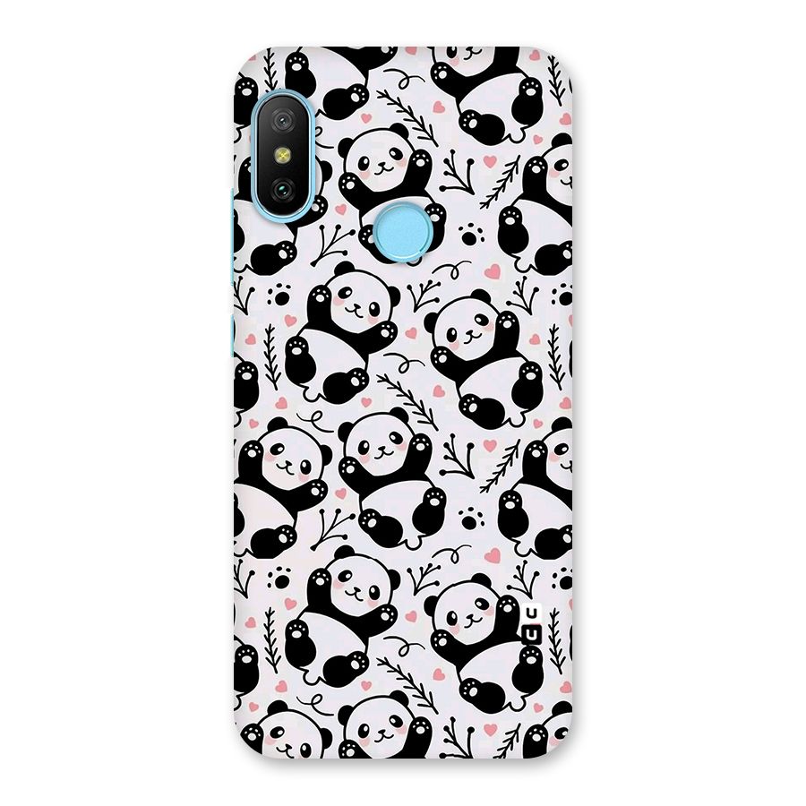 Cute Adorable Panda Pattern Back Case for Redmi 6 Pro